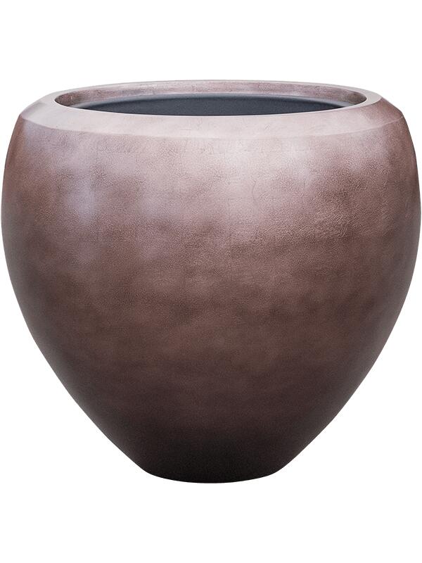 Кашпо Baq metallic silver leaf couple matt coffee (с техническим горшком) D50 H45 см Кашпо Baq metallic silver leaf couple matt coffee (с техническим горшком) D50 H45 см