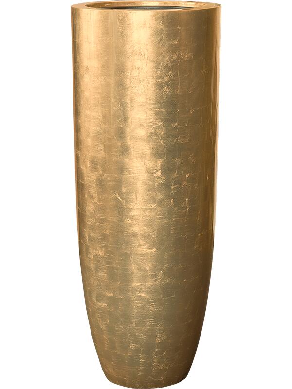 Кашпо Baq metallic silver leaf partner glossy gold (с техническим горшком) D46 H120 см Кашпо Baq metallic silver leaf partner glossy gold (с техническим горшком) D46 H120 см