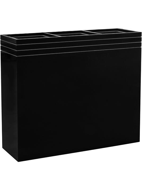 Кашпо Baq line-up rectangle matt black (с техническим горшком) L88 W30 H75 см Кашпо Baq line-up rectangle matt black (с техническим горшком) L88 W30 H75 см