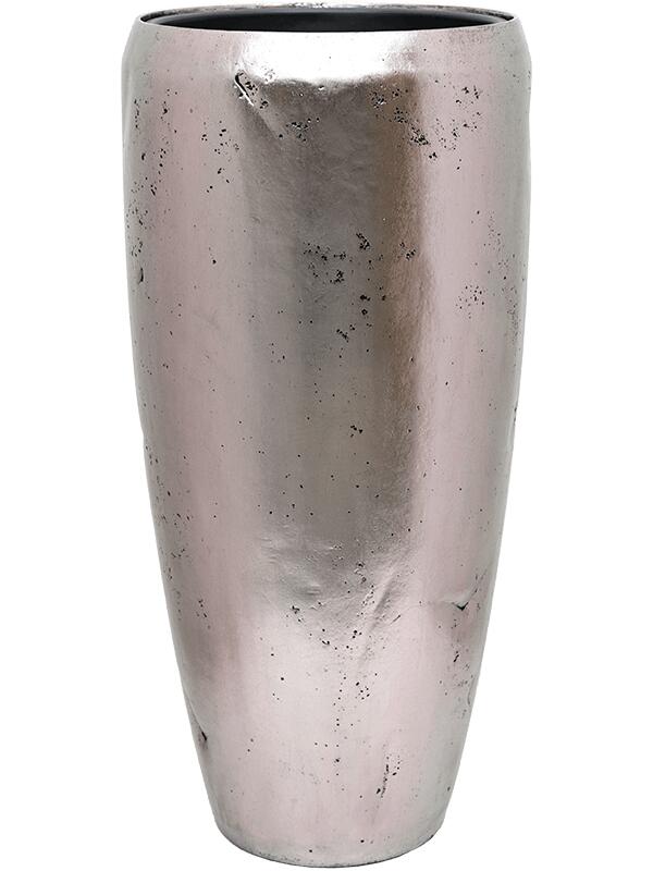 Кашпо Baq opus raw partner silver (с техническим горшком) D50 H105 см