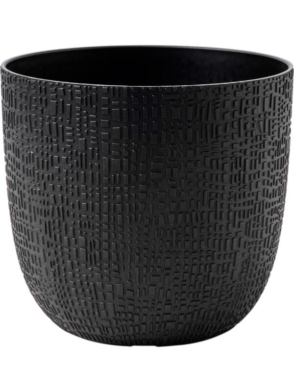 Кашпо Capi nature skin made with planter ball textile black D13 H12 см