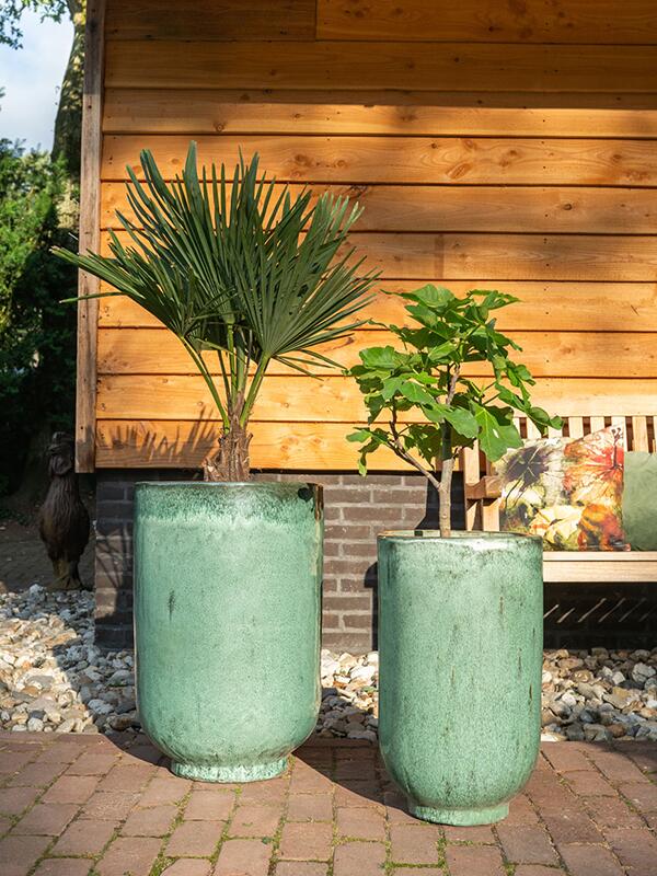 Кашпо Linne vase holly green (набор 2 шт) D44 H66 см