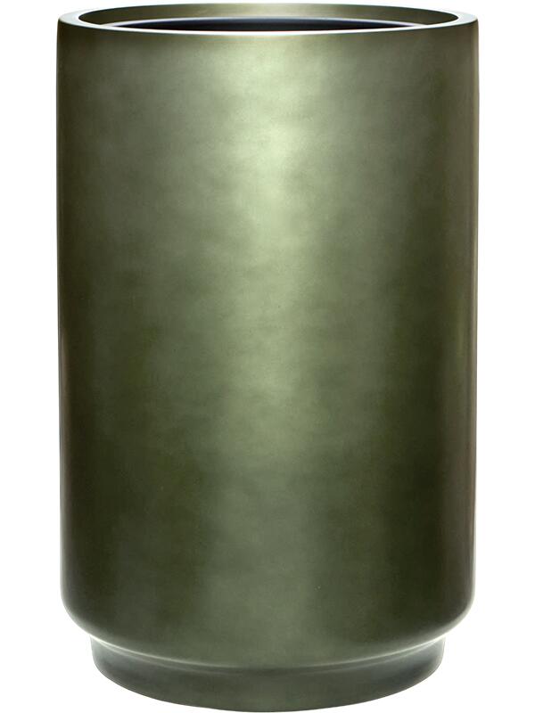 Кашпо Baq gradient cylinder matt forest green (met inzetbak) D40 H60 см