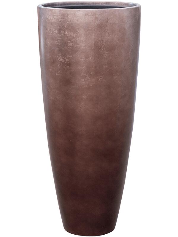 Кашпо Baq metallic silver leaf partner matt coffee (с техническим горшком) D40 H90 см Кашпо Baq metallic silver leaf partner matt coffee (с техническим горшком) D40 H90 см