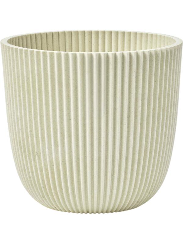 Кашпо Capi nature groove made with planter ball sawdust beige D28 H27 см