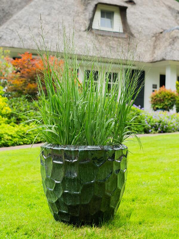 Кашпо Cascara pot holly green (набор 2 шт) D54 H49 см Кашпо Cascara pot holly green (набор 2 шт) D54 H49 см