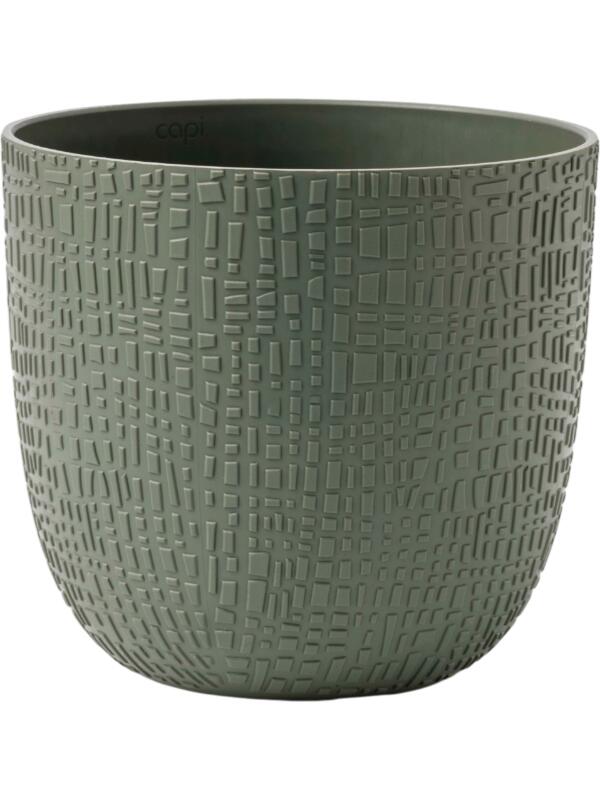 Кашпо Capi nature skin made with planter ball grass green D17 H15 см