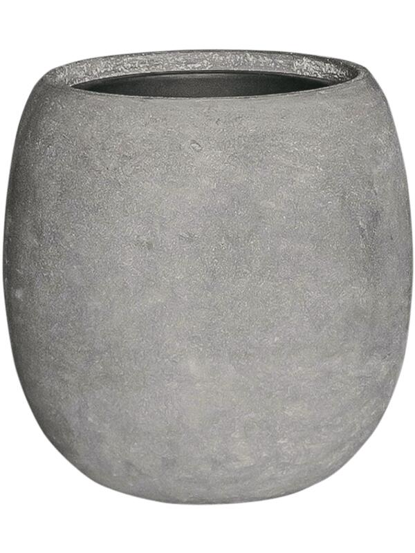 Кашпо Baq polystone coated plain balloon raw grey (с техническим горшком) D42 H42 см
