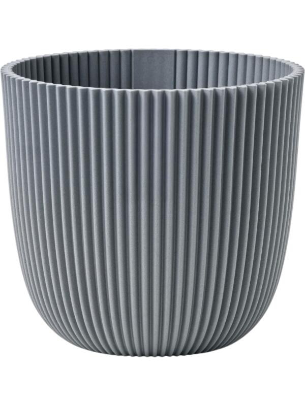 Кашпо Capi nature groove made with planter ball textile grey D17 H15 см