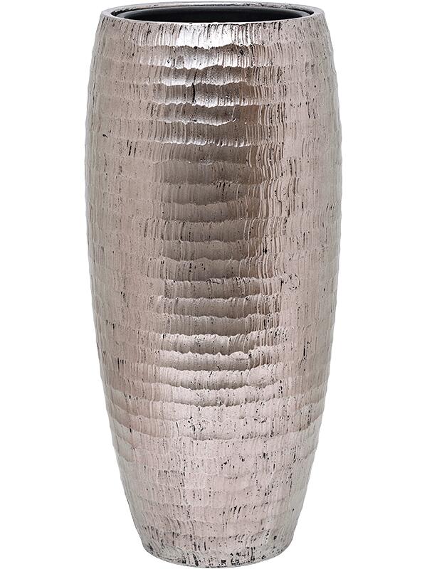 Кашпо Baq opus hammered partner silver (с техническим горшком) D35 H75 см