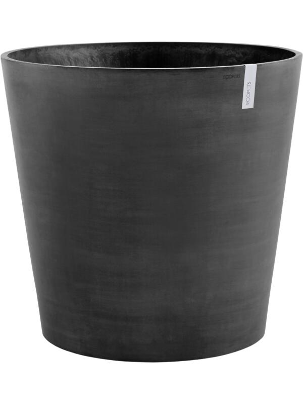 Кашпо Ecopots amsterdam wheels 100 dark grey D100 H89 см