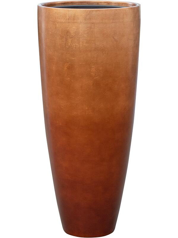 Кашпо Baq metallic silver leaf partner matt copper (с техническим горшком) D40 H90 см Кашпо Baq metallic silver leaf partner matt copper (с техническим горшком) D40 H90 см