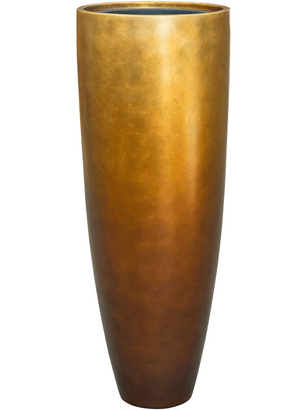 Кашпо Baq metallic silver leaf partner matt honey (с техническим горшком) D34 H90 см Кашпо Baq metallic silver leaf partner matt honey (с техническим горшком) D34 H90 см