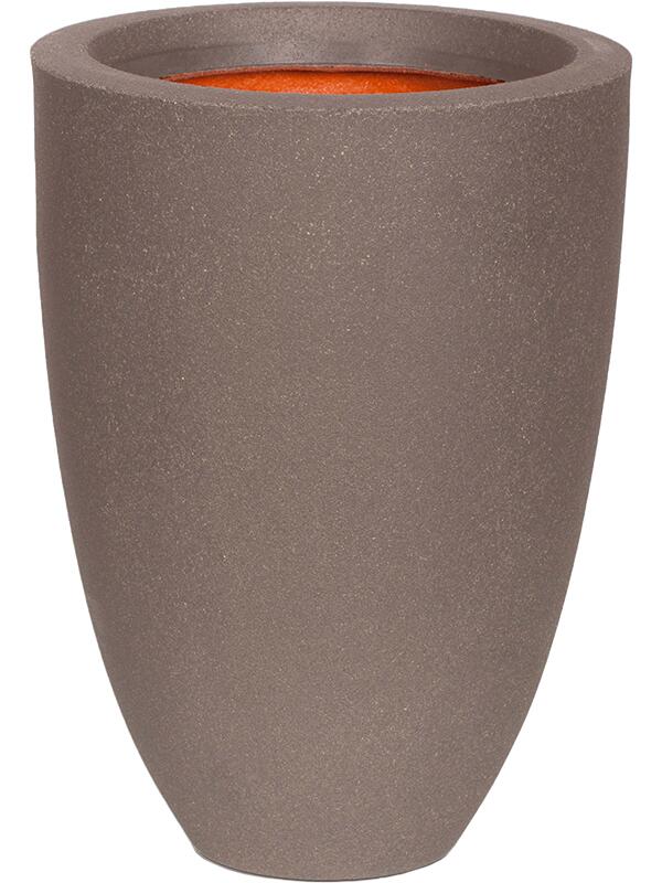 Кашпо Capi urban smooth nl vase elegant low warm taupe D26 H36 см