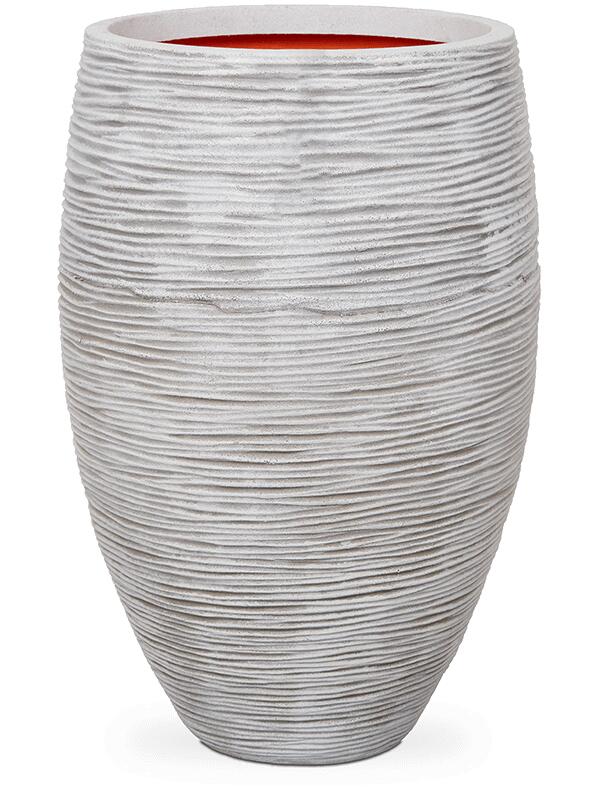 Кашпо Capi nature rib nl vase elegance deluxe ivory D50 H72 см