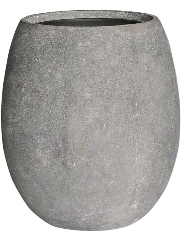 Кашпо Baq polystone coated plain balloon raw grey (с техническим горшком) D48 H55 см