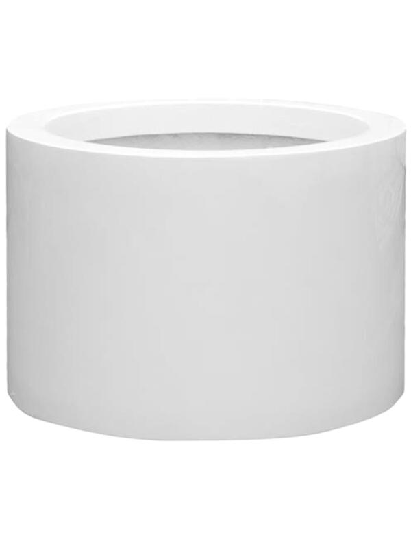 Кашпо Fiberstone jumbo max middle high l glossy white D90 H60 см