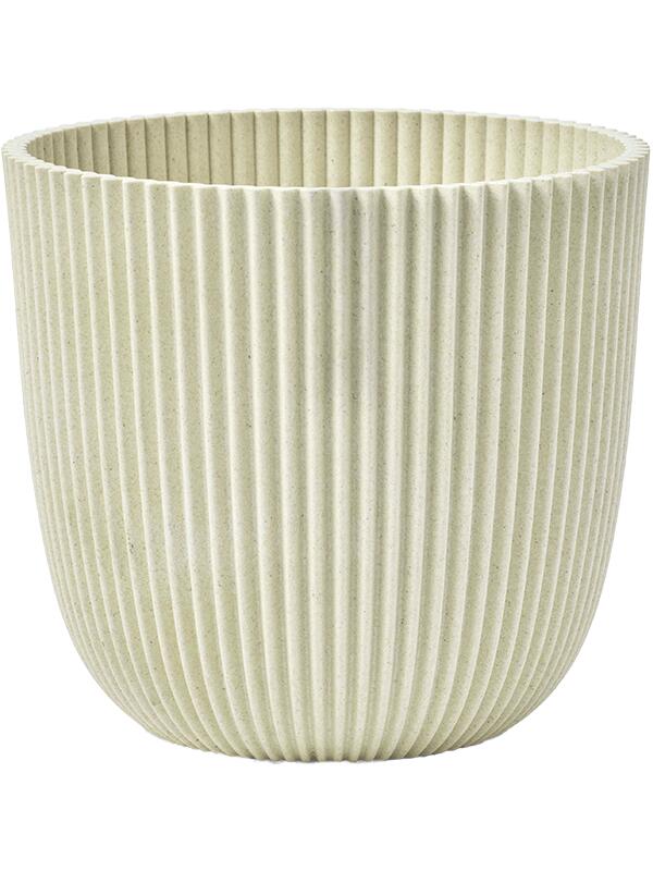 Кашпо Capi nature groove made with planter ball sawdust beige D17 H15 см