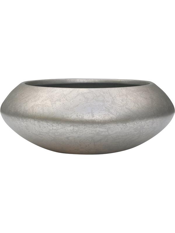 Кашпо Baq metallic silver leaf bowl ufo matt light champagne D40 H15 см Кашпо Baq metallic silver leaf bowl ufo matt light champagne D40 H15 см