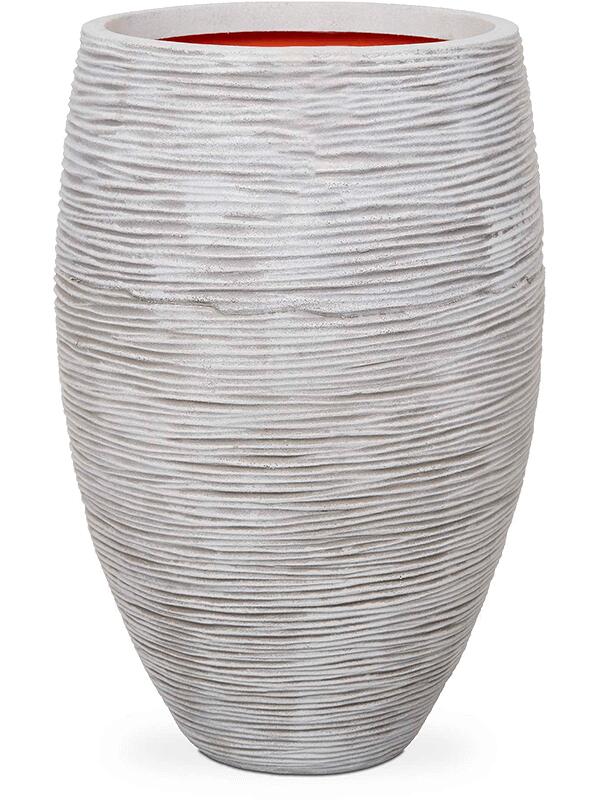 Кашпо Capi nature rib nl vase elegant deluxe ivory D38 H58 см Кашпо Capi nature rib nl vase elegant deluxe ivory D38 H58 см