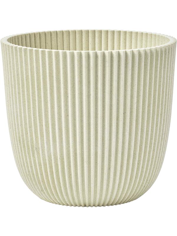 Кашпо Capi nature groove made with planter ball sawdust beige D25 H23 см