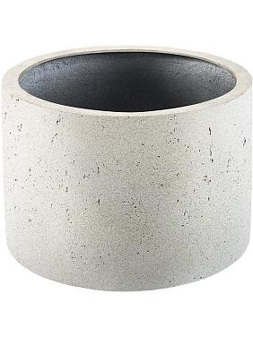 Кашпо Grigio cylinder antique white
