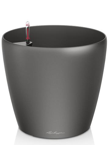 Кашпо Lechuza Classico 70 антрацитовый металлик