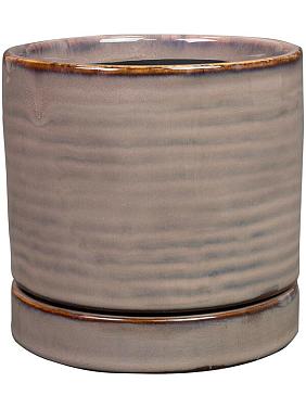 Кашпо с поддоном Lana pot with saucer deep purple Кашпо с поддоном Lana pot with saucer deep purple