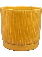 Кашпо Stella pot mustard D16 H14 см