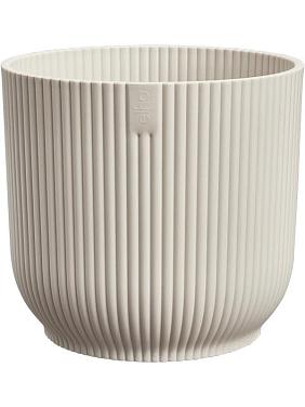 Кашпо Vibes fold round linen white