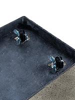 Кашпо Grigio box with wheels anthracite L100 W50 H50 см