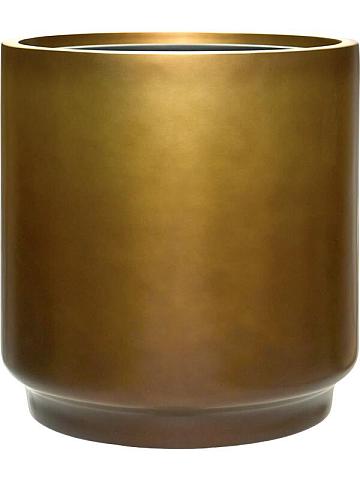 Кашпо Baq gradient cylinder matt honey (met inzetbak) Кашпо Baq gradient cylinder matt honey (met inzetbak)