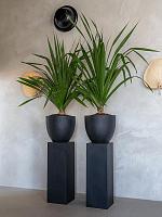 Кашпо Fiberstone jesslyn s black D50 H44 см