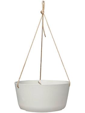 Кашпо подвесное Palermo hanger white Кашпо подвесное Palermo hanger white