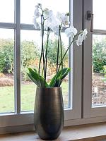 Ваза Esra pot tall shiny green D18 H30 см