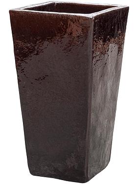 Кашпо Plain kubis brown