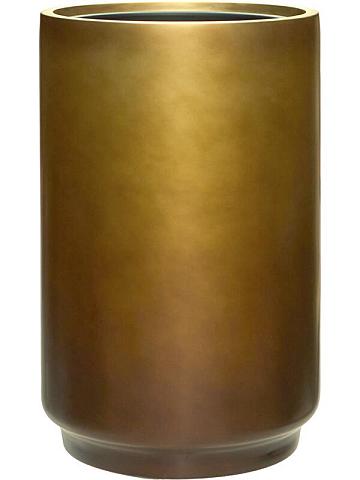 Кашпо Baq gradient cylinder matt honey (met inzetbak) Кашпо Baq gradient cylinder matt honey (met inzetbak)