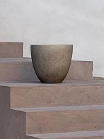 Кашпо Grigio egg pot natural concrete D50 H45 см
