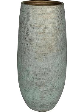 Кашпо Ryan pot high shiny blue Кашпо Ryan pot high shiny blue