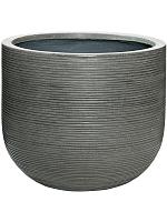 Кашпо Ridged horizontally cody l dark grey D42 H37 см