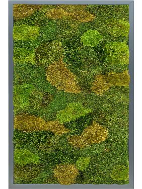 Картина из мха mdf ral 7016 satin gloss 20% flat and 80% exclusive moss (mix)