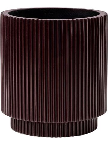 Кашпо Capi nature groove special vase cylinder black red Кашпо Capi nature groove special vase cylinder black red