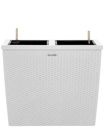Кашпо Ola Dom Block Rattan 65 (28л) белый