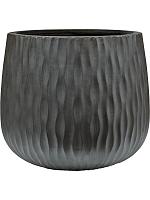 Кашпо Wave pax l, charcoal cement D55 H49 см