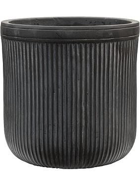 Кашпо Baq vertical rib cylinder anthracite Кашпо Baq vertical rib cylinder anthracite