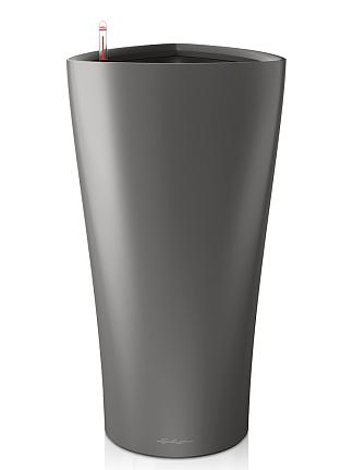 Кашпо Lechuza Delta (антрацитовый металлик)