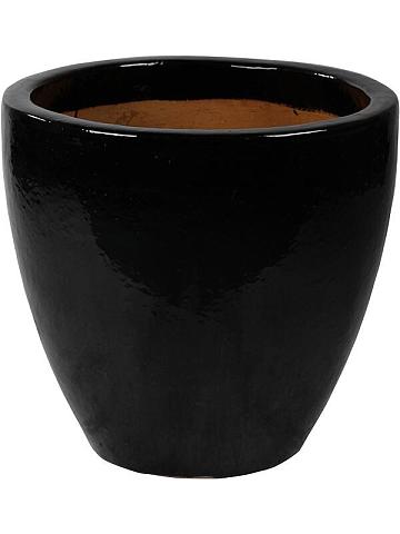 Кашпо Plain couple black shiny Кашпо Plain couple black shiny