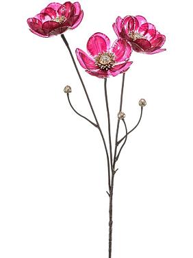 Анемон красно-розовый искусственный Анемон красно-розовый искусственный