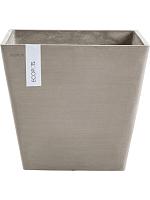 Кашпо Ecopots rotterdam 40 taupe L40 W40 H35 см