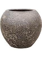 Кашпо Baq lava balloon relic black D49 H43 см